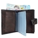 Кожаная обложка Karya на автодокументы и паспорт KR448-015 темно-коричневая, Темно-коричневый