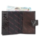 Шкіряна обкладинка Karya на автодокументи та паспорт KR448-015 темно-коричнева, Темно-коричневий