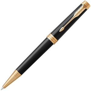 Шариковая ручка Parker Premier 17 Black Lacquer GT BP 80 032 Черный/Золотой