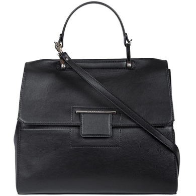 Женская сумка из натуральной итальянской кожи Mattioli 006-16C черная , Черный