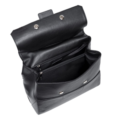 Женская сумка из натуральной итальянской кожи Mattioli 006-16C черная , Черный