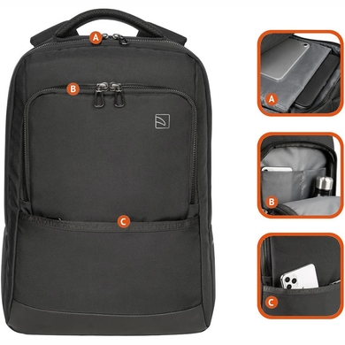 Рюкзак з відділенням для ноутбука 15,6" Tucano Luna Gravity AGS BKLUN15-AGS-BK чорний