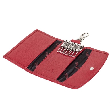 Шкіряна ключниця Karya для малих ключів KR434-46 червоного кольору
