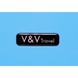 Валіза із поліпропілену на 4-х колесах V&V Travel Flash light TR_8019-65BLUE блакитна (середня), Блакитний