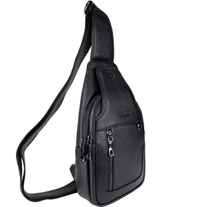 Мужская сумка-слинг Karya с одной шлейкой KR0264-45 черная