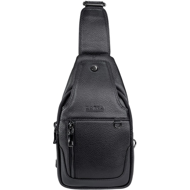 Мужская сумка-слинг Karya с одной шлейкой KR0264-45 черная