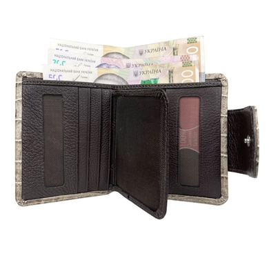 Жіночий гаманець з натуральної шкіри Karya 2007-526 бежево-коричневого кольору