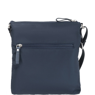 Женская текстильная сумка Vanessa Scani с натуральной кожей V023 темно-синяя, Темно-синий