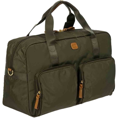 Дорожня сумка з нейлону без коліс Bric's X-Travel BXL42192 (мала), BXG-078-Olive