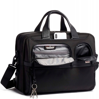 Сумка Tumi Alpha 3 Expandable Organizer Laptop Brief з відділенням для ноутбука до 15" 02603141D3 Black, Чорний