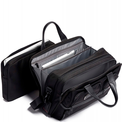 Сумка Tumi Alpha 3 Expandable Organizer Laptop Brief з відділенням для ноутбука до 15" 02603141D3 Black, Чорний