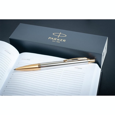 Кулькова ручка Parker Urban 17 Premium Aureate Powder GT BP 32 332 Сталевий/Золото