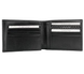 Шкіряне портмоне Tergan з відкидною кишенею TG1464 чорного кольору, Чорний