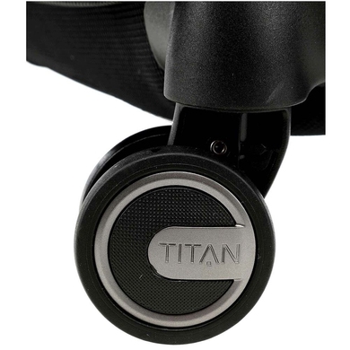 Чемодан Titan Prime текстильный на 4-х колесах 391406 (малый), 391Ti-01 Black