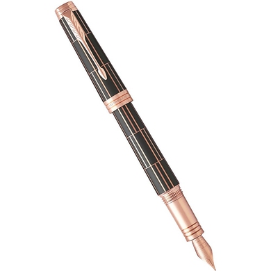 Пір'яна ручка Parker Premier Luxury Brown PT FP F 89 912K Коричневий/Рожеве золото