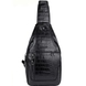 Чоловіча сумка-слінг Karya з однією шлейкою KR0264-53 чорного кольору