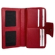 Шкіряний жіночий гаманець Karya на два відділи R1119-46 червоного кольору