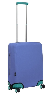 Чохол захисний для малої валізи з неопрена S 8003-33 перламутр-джинс, Перламутр джинс