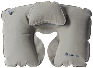 Надувна подушка під шию з підголівником Carlton сіра