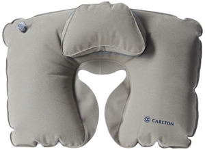 Надувная подушка под шею с подголовником Carlton INFPLLWNGRY серая