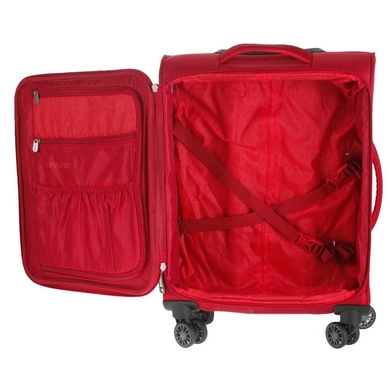 Валіза Travelite CAPRI текстильна на 4-х колесах 089847 (мала), Червоний