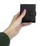 Шкіряне мале портмоне на кнопці Tergan із зернистої шкіри TG1623 чорного кольору, Чорний