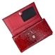 Гаманець на кнопці Karya з лакованої шкіри 1014-019 червоного кольору