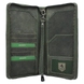 Дорожній компаньйон-портмоне з натуральної шкіри з RFID Visconti Hunter Wing 728 Oil Green, Oil Green (Темно-зелений)
