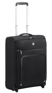 Ультралегка валіза з текстилю на 2-х колесах Roncato Lite Plus 414723 чорна (мала)