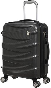 Чемодан IT Luggage Tidal из поликарбоната на 4-х колесах 2327-08-S (малый), ITLuggage-Tidal-Charcoal
