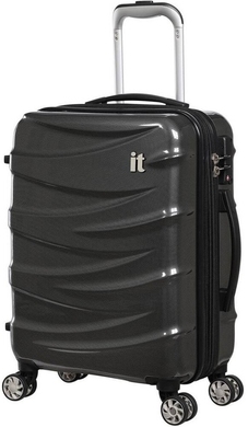Валіза IT Luggage Tidal з полікарбонату на 4-х колесах 2327-08-S (мала), ITLuggage-Tidal-Charcoal
