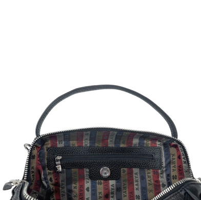 Жіноча сумка Karya з натуральної шкіри 2229-45 чорного кольору, Чорний