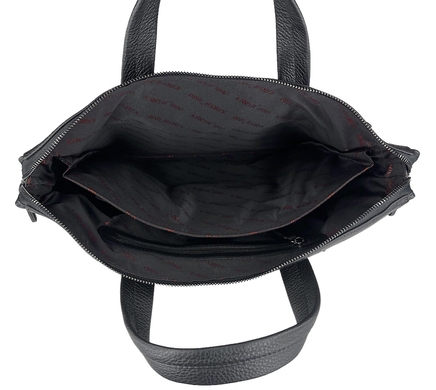 Чоловічий шкіряний портфель Karya з кишенею для ноутбука 14" KR0896-45 чорний