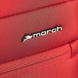 Валіза текстильна на 4-х колесах March Classic 2462 (середня), M-01-Червоний