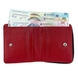 Невеликий гаманець з натуральної шкіри Karya 2012-45/46 чорний усередині червоний