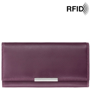 Жіночий гаманець з натуральної шкіри Visconti Rio Paloma R11 Plum Multi