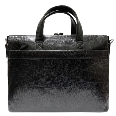 Мужской кожаный портфель Karya из натуральной кожи 0896-03 черного цвета