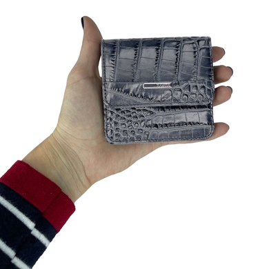 Малый кошелек Karya из натуральной кожи KR1106-509-1 серого цвета
