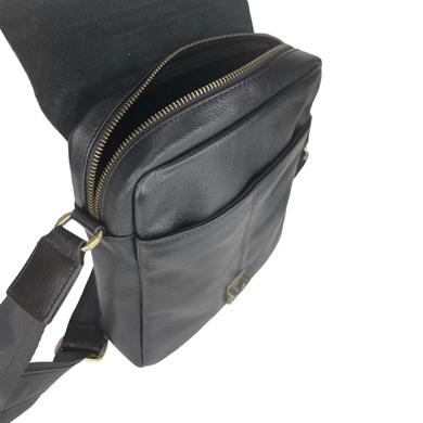 Чоловіча сумка Tony Bellucci із натуральної телячої шкіри 5130-1 чорного кольору