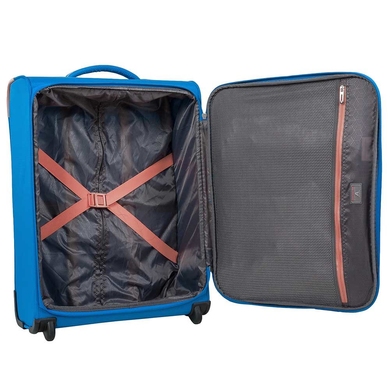 Ультралегка валіза текстильна на 2-х колесах Roncato S-Light 415153 (мала), 4151-Blu Oceano-08