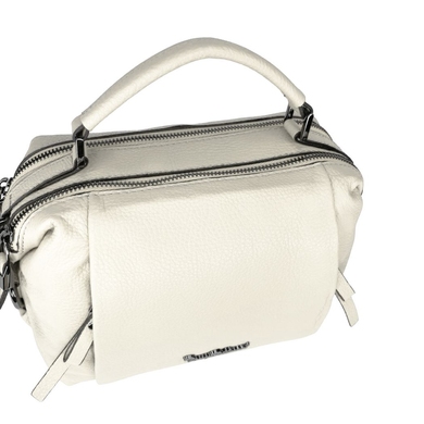 Жіноча сумка на два відділи з натуральної шкіри Tony Bellucci 0308-19 молочного кольору, Молочний