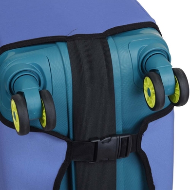 Чехол защитный для среднего чемодана из неопрена M 8002-33, Перламутр джинс