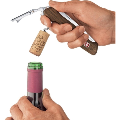 Великий складний ніж для вина Victorinox Wine Master Wood 0.9701.63 (Коричневий)