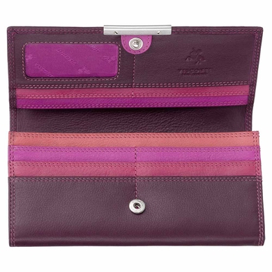 Жіночий гаманець з натуральної шкіри Visconti Rio Paloma R11 Plum Multi