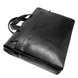 Чоловічий шкіряний портфель Karya з натуральної шкіри 0896-03 чорного кольору