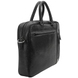 Чоловіча сумка-портфель Bond NON з натуральної телячої шкіри 1095-281 чорна