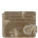 Кожаное портмоне-кредитница с зажимом для денег Karya 0044-33 песочного цвета, Песочный
