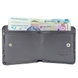 Малий гаманець Karya з натуральної шкіри KR1106-509-1 сірого кольору
