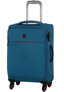 Чемодан IT Luggage Glint текстильный на 4-х колесах 2357-04-S (малый), ITLuggage-Glint-Teal