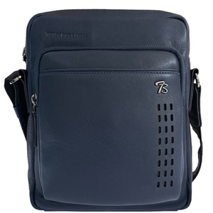 Чоловіча сумка Tony Bellucci з натуральної шкіри 5214-49 темно-синього кольору